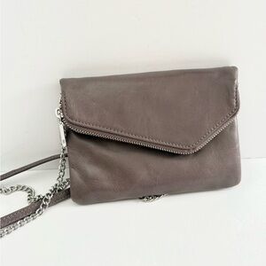 𝅺Hobo International Daria Convertible Crossbody Clutch Chain Leather NWT